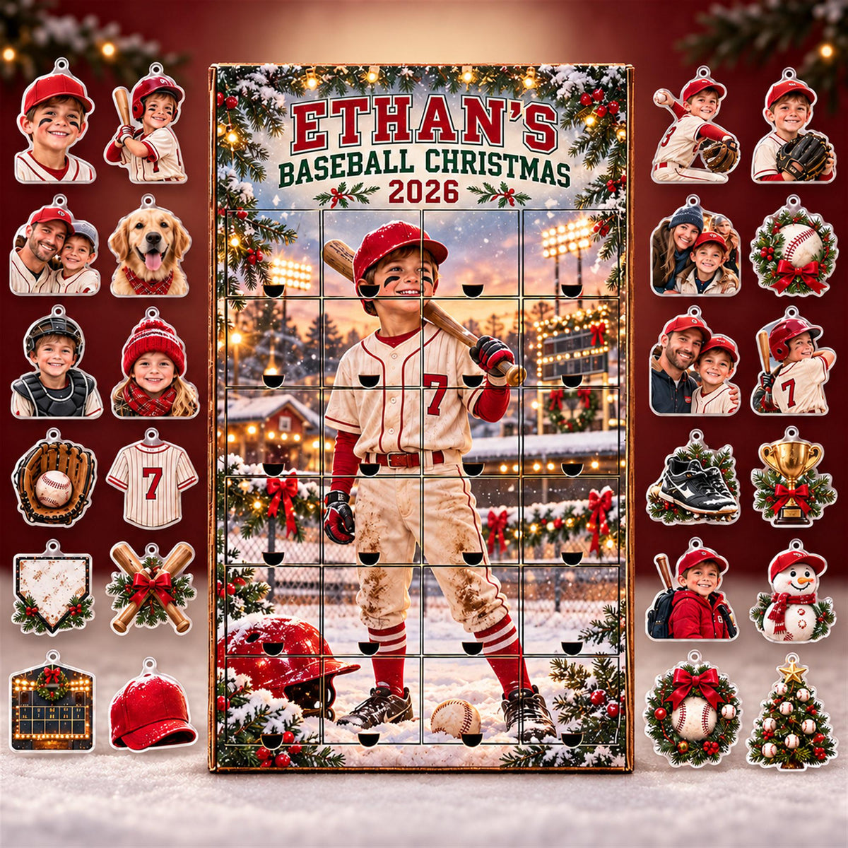 Personalized Baseball Advent Calendar with 24 Custom Photo Acrylic Ornaments, Player Number Christmas Gift for Baseball Family and Coach 82caf10d-b4cf-46a6-9b50-a9d1530297e9-il_fullxfull.8648719017_9ncz.jpg
