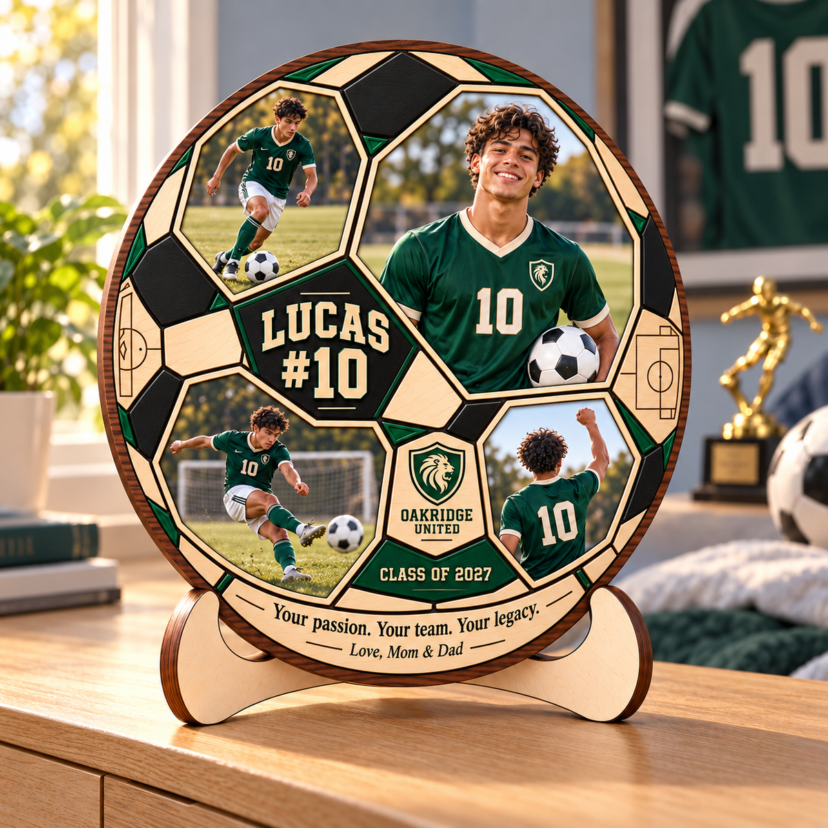 Personalized Soccer Photo Collage Plaque with Stand – Christmas Gift for Soccer Players, Senior Night & Graduation Keepsake 82d21b0e-0b40-46d0-869d-43ca76d0863c-Personalized-soccer-legacy-plaque-display-2.png