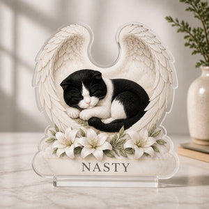 Angel Wings Pet Memorial Acrylic Plaque — Custom Photo + Name - Personalized Acrylic Plaque 82f0c8db-6dd2-41db-ac89-3dfc0502afc0.jpg
