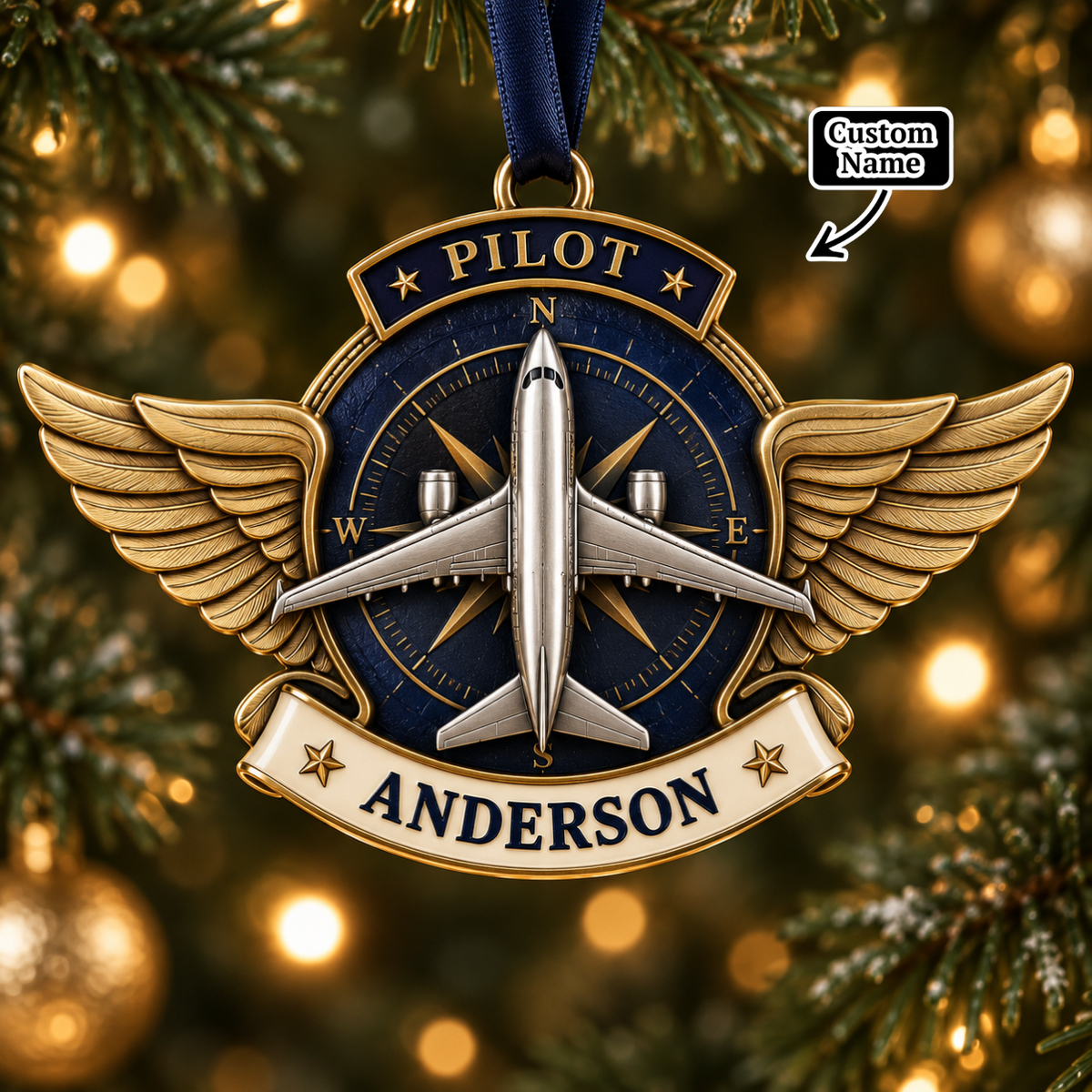 Personalized Pilot Wings Christmas Ornament | Special Gift for Captains & Aviators 830c75a7-89d9-42d9-8bc8-33386a4ef12d-mockup-annotated-1790150964767.png