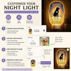Pet Memorial Acrylic Night Light – No Longer By My Side (Name & Years) - Personalized Acrylic Night Light 830d5c7c-c64d-407e-8e9c-c3f00a7a7fa2.jpg