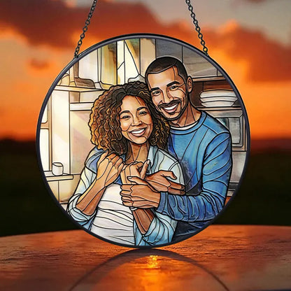 Custom Portrait Suncatcher Ornament, Personalized Stained Glass Family Or Couple Window Decor, Meaningful Keepsake Gift For Any Occasion 83110269-98f5-457b-ac84-128a889abdab-ghjlk-2-.webp