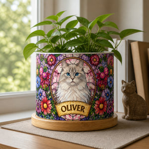 Custom Stained-Glass Pet Portrait Planter - Personalized Plant Pot & Vase 8320b5f2-6465-4845-ad95-7fe70df6f831.jpg