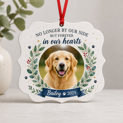 Pet Memorial Photo Ornament – Forever In Our Hearts - Personalized Aluminum Ornament 83217544-09dd-4493-9e29-4949d6dd1d98.jpg