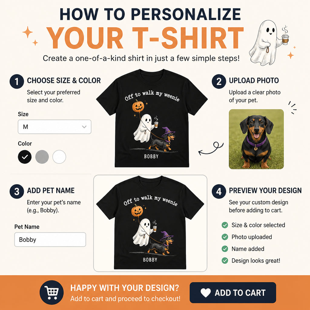 Off To Walk My Weenie – Custom Dachshund Halloween Tee - Personalized T-shirt 8365c822-00e3-44e5-b076-83eff2b81276.jpg