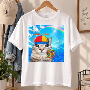 Happy Cat Dreamcore T-shirt, Funny Cats Shirt, Brainrot Meme Tee, Silly Kitten Tee, Cat Lover Gifts, Weird Tees, Gen Z Humor Tshirt 837332c8-d280-4bee-91a5-fcd3a3843914-de-1-.png