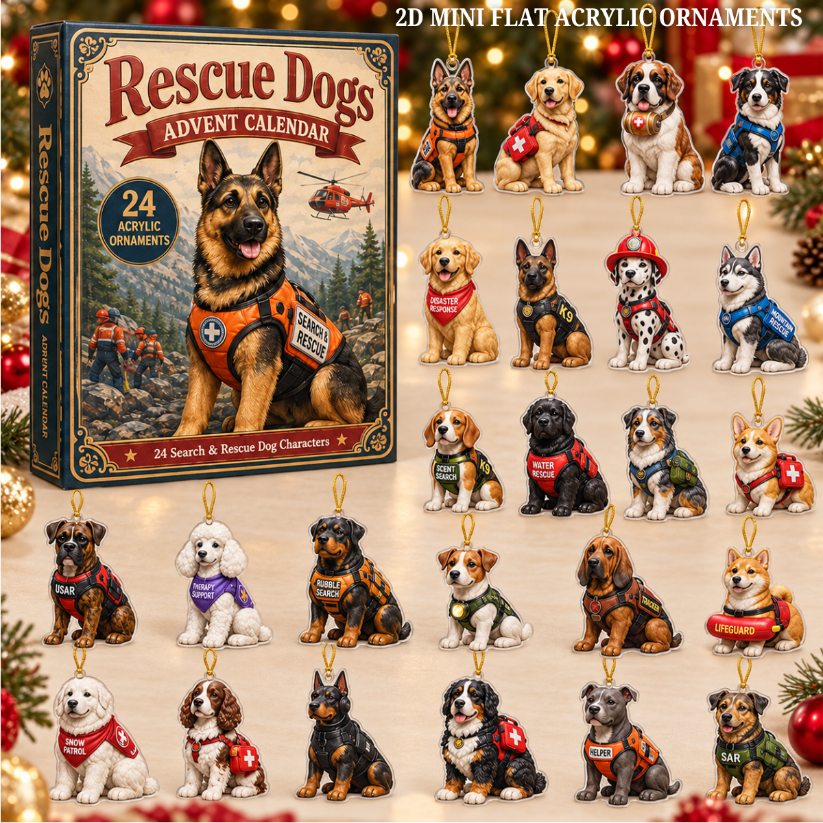 Rescue Dogs Advent Calendar 2026 - 24-Day Festive Countdown, Acrylic Charms Blind Box - Gift For Dog Lovers 8389c55a-e3b7-4dd4-8daf-568b171d9cdb-rescue-dog-text.png