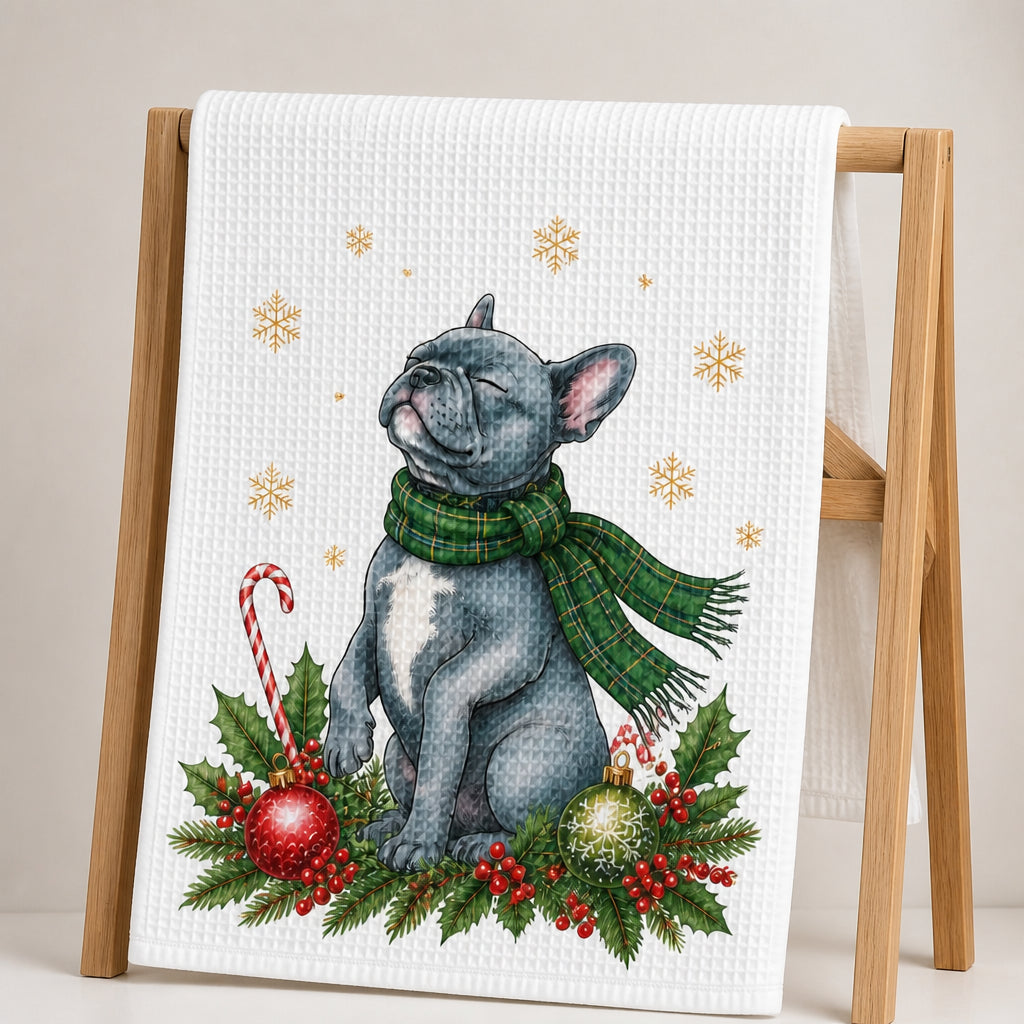 Festive Frenchie Holiday Kitchen Towel - Personalized Kitchen Towel 8392597d-8804-4419-8e34-648aa5c1b657.jpg