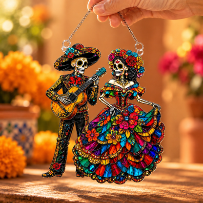 Dia De Los Muertos Suncatcher, La Catrina Couple Acrylic Window Hanging 83b1a8bb-490f-44f5-bb91-a0b5a96b2f5b-jjk.png