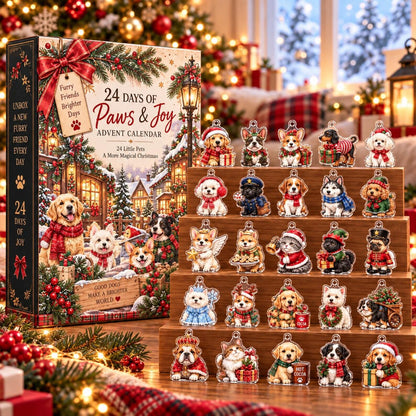 Christmas Pet Advent Calendar, 24 Day Dog Cat Countdown, Acrylic Pet Ornaments, Dog Lover Gift, Cat Lover Gift, Xmas Decor Abagael Tatiana 83c6e247-d830-4748-a715-ffa11e35a50f-il_1588xN.8637928543_jm8w.jpg