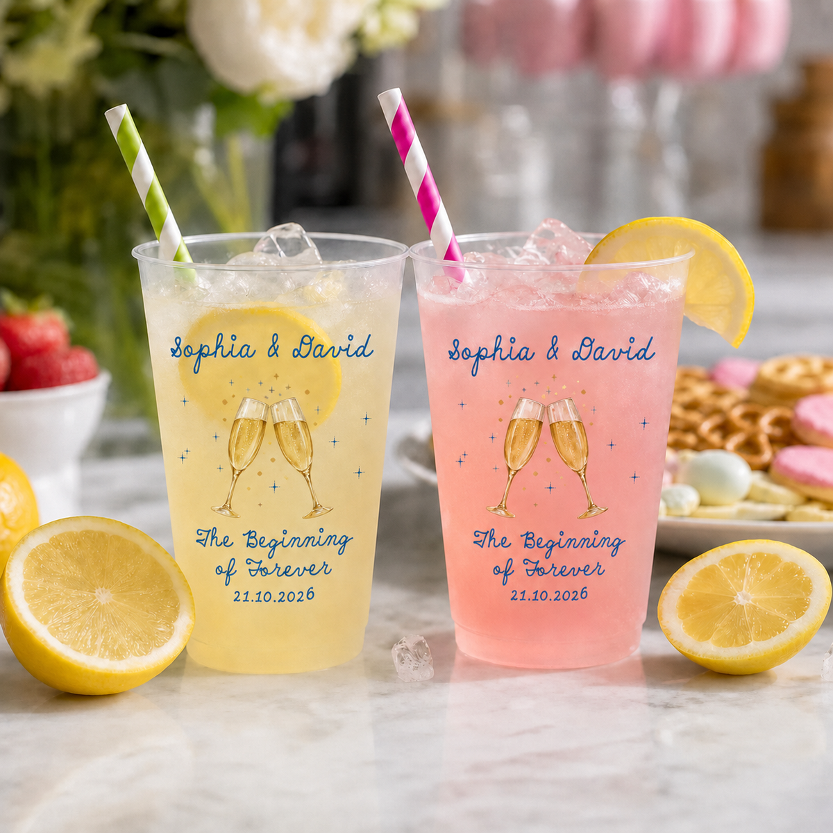 Personalized Wedding Frosted Plastic Cup with Custom Couple Names, Champagne Toast Design, Wedding Date, Bridal Shower and After-Party Drinkware Gift 83cf72cd-82be-4a4b-915a-83db5e7ee166-banner-1.png