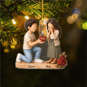 Personalized Couple Marriage Proposal 2 Side Acrylic Ornament,First Christmas Engaged Ornament,Engagement Gift For Couple,Romantic Keepsake 83e7ebf5-4b30-46af-a399-f946471e02f2-fffgf-1-.jpg