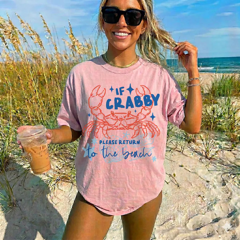 If Crabby Please Return To The Beach, Crabby Crab Bubble Tee, Beach Vibes Nautical Graphic Shirt 83eb6c9f-59f7-4710-b108-d37366cedb50-gfh-16-.webp