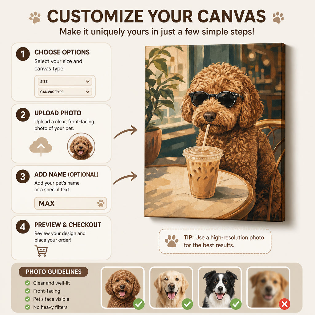 Custom Coffee Pup Portrait Canvas - Personalized Canvas 83ff9e67-784d-4f47-be08-fde9ce6b9f06.jpg