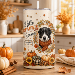 Hello Pumpkin Season Custom Pet Portrait Skinny Tumbler - Personalized Tumbler 8408cdbd-3ad2-42f4-8981-cd1871486da5.png
