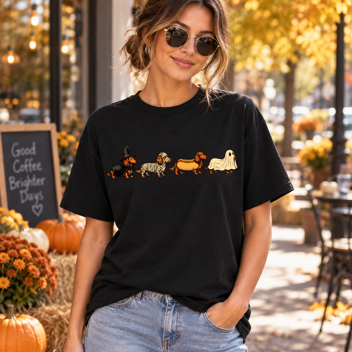 Halloween Dachshund Costumes Comfort Colors® Shirt, Spooky Wiener Dog Graphic Tee 840a0829-0798-4e34-bff8-91efedeaedc2-banner-4.png