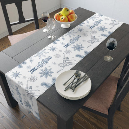 Blue Nutcracker Ballet Table Runner, Holiday Winter Decor, Christmas Gift 840be9d8-e815-4198-bf9d-f326bf54c102-31.jpg