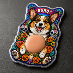 Personalized Día de los Muertos Pet Portrait Acrylic Fridge Magnet - Personalized Acrylic Refrigerator Magnet - Soft Rubber Belly 842b89be-9a7e-404f-a223-9b9e106d21fd.jpg