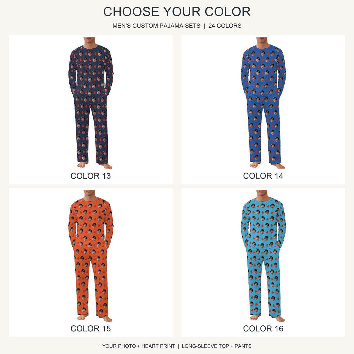 Custom Face Couple Pajamas, Personalized Photo Pajama Set for Men and Women, Matching PJs, 24 Colors, Anniversary Gift 842d0aee-7f3a-4525-aa4f-ed9fb79d6ca3-il_fullxfull.8613413695_p3j0.jpg
