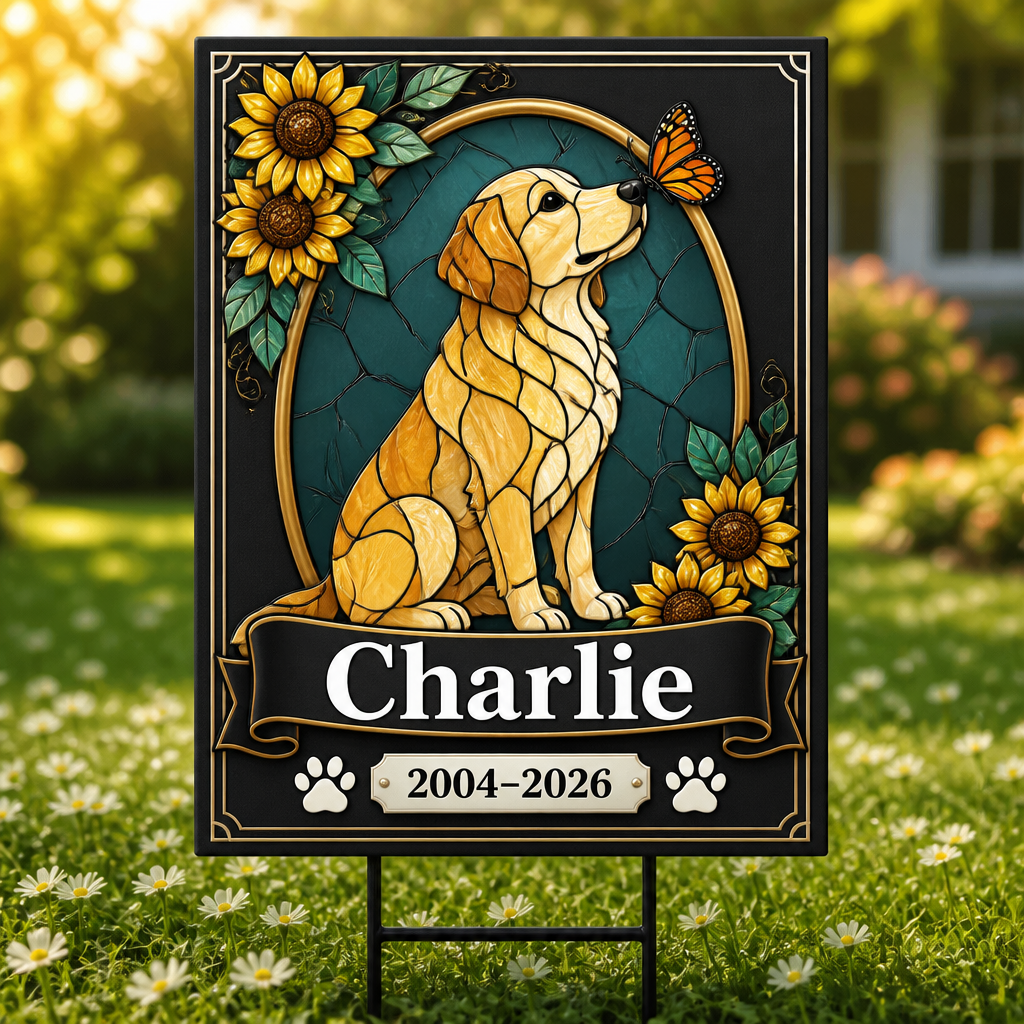 Stained-Glass Dog Memorial Yard Sign – Personalized Name & Years - Personalized Yard Sign 8437b969-54ae-4465-9912-1cf670a983b6.png