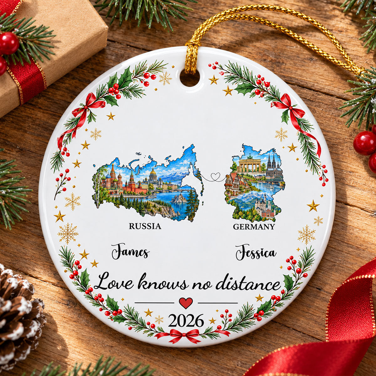 Love Knows No Distance State Map - Personalized Ceramic Ornament - Christmas Gift For Long Distance Couples, Boyfriend, Girlfriend, Husband, Wife 8437d144-0034-42a5-984c-d0dc12429ed1-4-5-.jpg