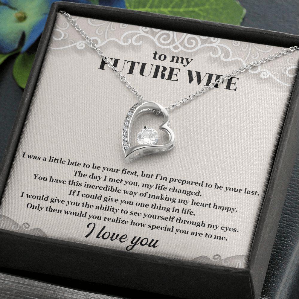 To My Future Wife The Day I Met You My Life Changed Necklace With Message Card, Gift For Wife,   Love From Husband. 844.jpg