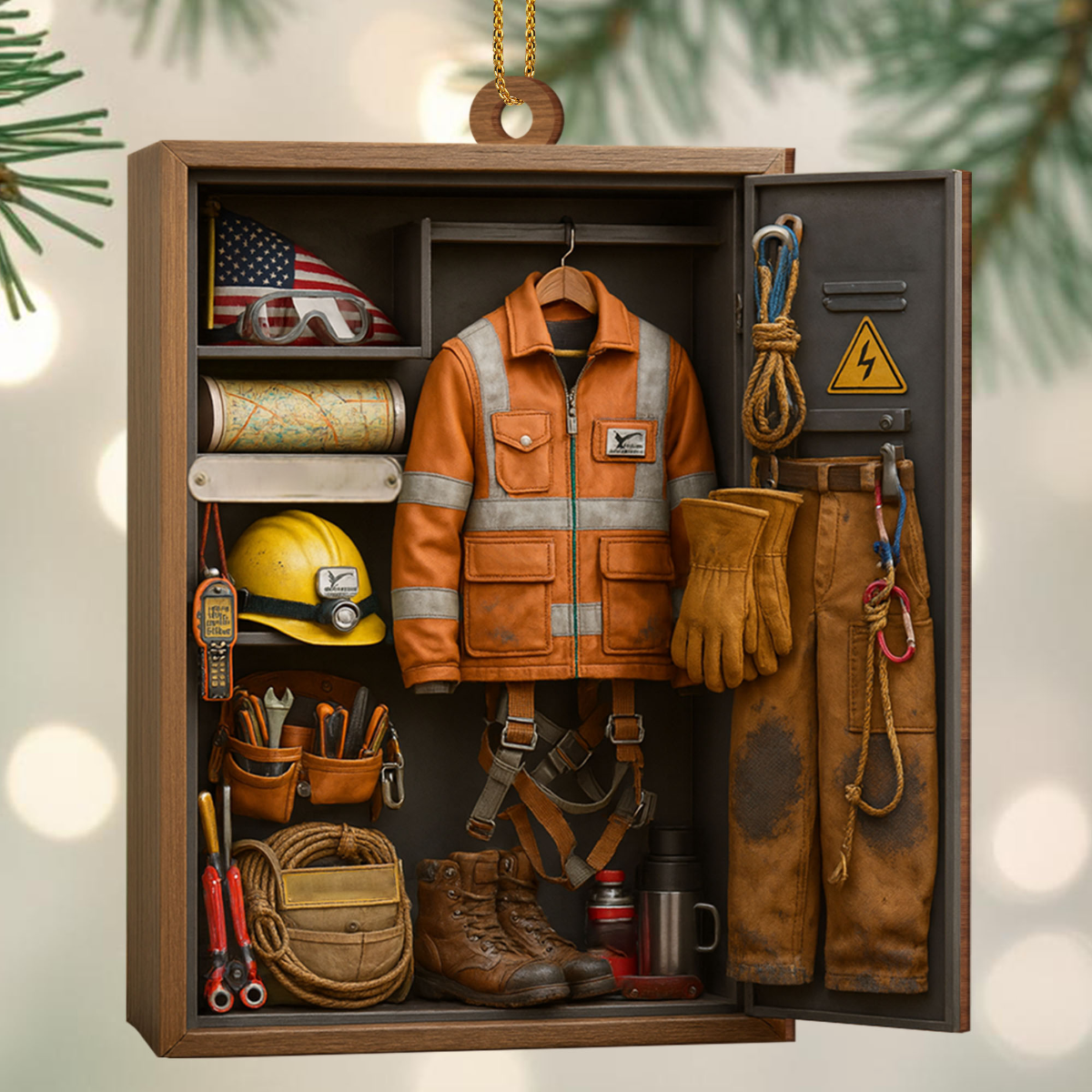 Capture The Spirit Of Adventure And Hard Work, Custom Wood Ornament, Gift For Craftsmen And Workers