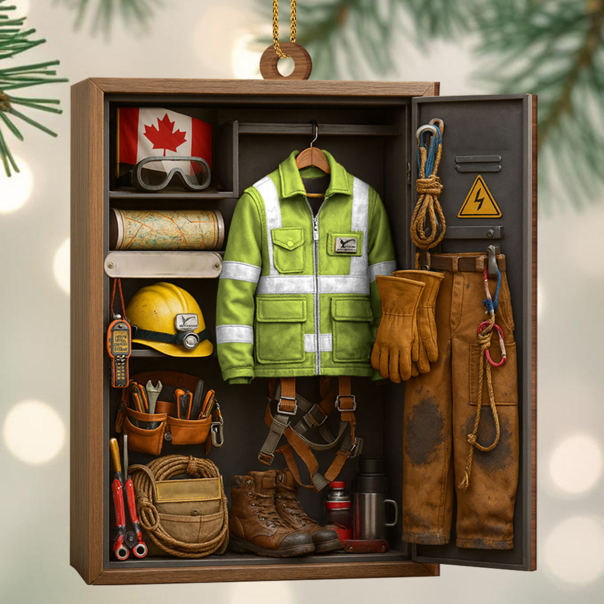 Capture The Spirit Of Adventure And Hard Work, Custom Wood Ornament, Gift For Craftsmen And Workers