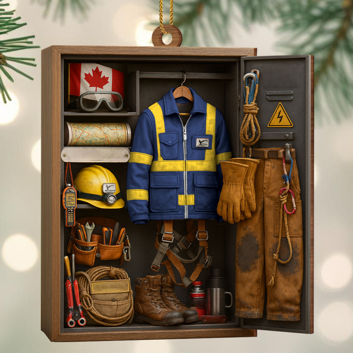 Capture The Spirit Of Adventure And Hard Work, Custom Wood Ornament, Gift For Craftsmen And Workers