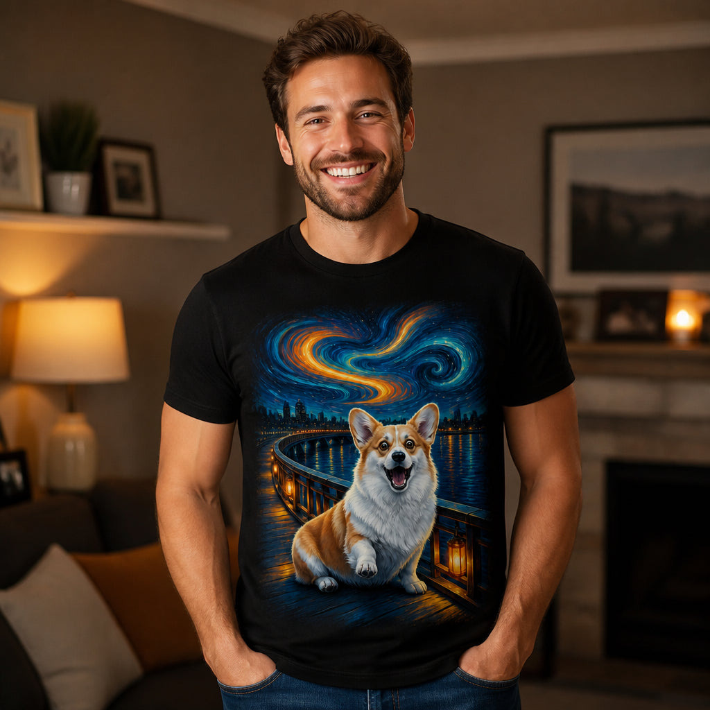 Custom Pet Portrait Tee – Electric Sky Edition - Personalized T-shirt 84640173-8e6c-41c9-95fa-37e0a25720c2.jpg