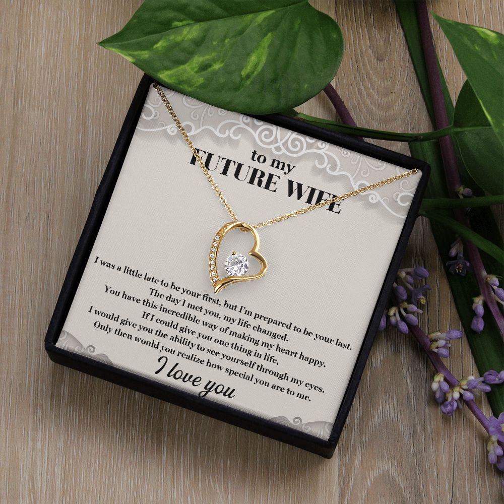 To My Future Wife The Day I Met You My Life Changed Necklace With Message Card, Gift For Wife,   Love From Husband. 846.jpg