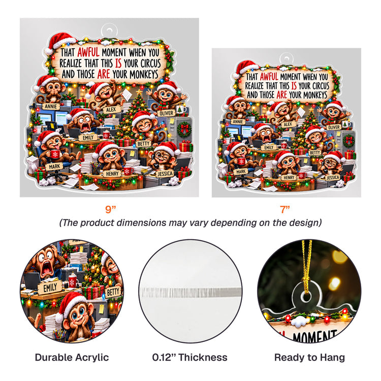 Funny Coworker Bulk Gifts - Monkey Circus, Gag Gifts For Team - Personalized Ornament 846d22c2-aa14-466b-ac62-6144b23aa5e2-funny-coworker-bulk-gifts-monkey-circus-gag-gifts-for-team-personalized-ornament-5.jpg