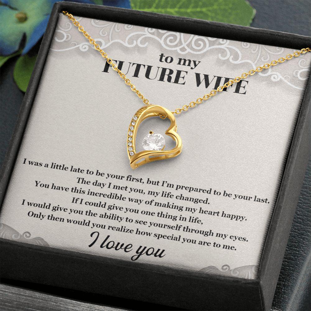 To My Future Wife The Day I Met You My Life Changed Necklace With Message Card, Gift For Wife,   Love From Husband. 847.jpg