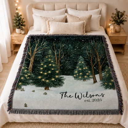 Personalized Christmas Blanket Family, Christmas Gift, Family Name Blanket for Xmas, Christmas Woven Blanket, Xmas Decoration Family Gift 847ffb01-f281-4ee8-879d-1304a302bd45-banner-2.png