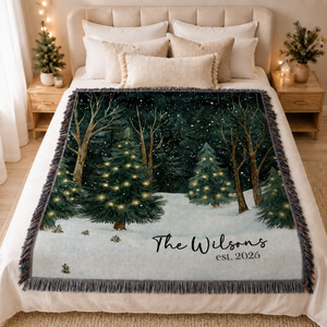 Personalized Christmas Blanket Family, Christmas Gift, Family Name Blanket for Xmas, Christmas Woven Blanket, Xmas Decoration Family Gift 847ffb01-f281-4ee8-879d-1304a302bd45-banner-2.png