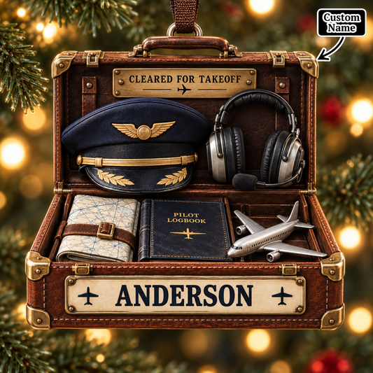 Personalized Pilot Flight Case Christmas Ornament | Special Gift for Aviators & Captains 84ba3153-7804-43bf-b1ca-3fcf5d0fd15b-mockup-annotated-1790150867796.png