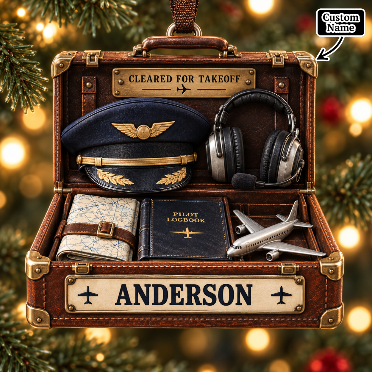 Personalized Pilot Flight Case Christmas Ornament | Special Gift for Aviators & Captains 84ba3153-7804-43bf-b1ca-3fcf5d0fd15b-mockup-annotated-1790150867796.png