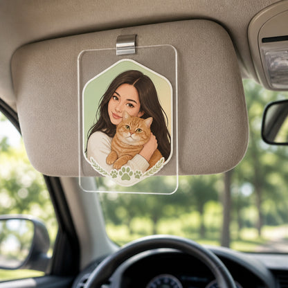 Custom Pet Portrait Car Visor Clip – Photo-to-Art Badge - Personalized Car Visor Clip 84bfed61-06b7-4d8a-925a-154858abe60d.jpg