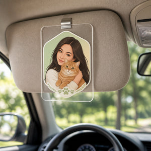 Custom Pet Portrait Car Visor Clip – Photo-to-Art Badge - Personalized Car Visor Clip 84bfed61-06b7-4d8a-925a-154858abe60d.jpg