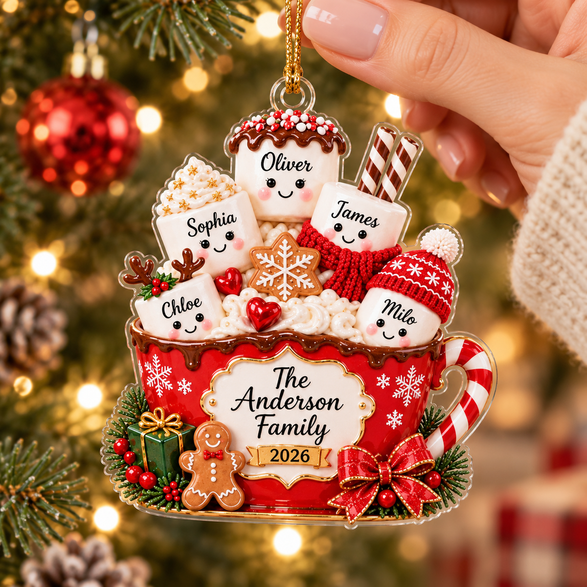 Personalized Family Christmas Ornament, Hot Cocoa Marshmallow Keepsake, Custom Name GIFT 2026, Holiday Tree Decor, Family Gift for Parents 84e96b10-161a-49ff-b02a-3eb85212d794-BN-2-.png