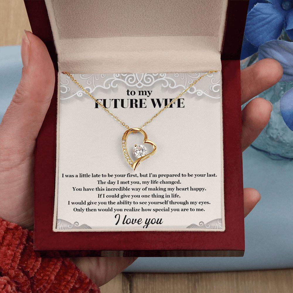 To My Future Wife The Day I Met You My Life Changed Necklace With Message Card, Gift For Wife,   Love From Husband. 850.jpg
