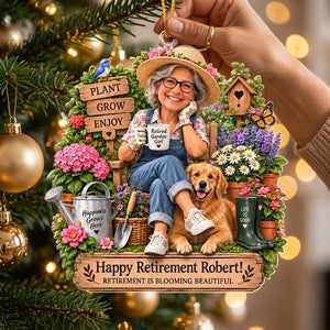 Custom Photo & Dog Photo Gardening Ornament - Personalized Retirement Gift For Garden Lover 8516b9b6-3580-4731-975d-fcfb048f05f4-mockup-slot-2-1789636000670.png