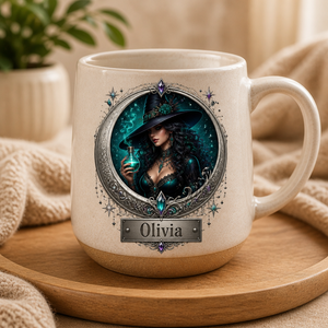 Personalized Witch Cameo Pottery Mug – Name Plaque - Personalized Pottery Mug 85178520-422b-4aa4-899b-87d857c43083.png