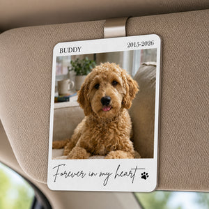 Custom Pet Memorial Car Visor Clip – Photo, Name & Years - Personalized Car Visor Clip 851a3101-210e-46b3-a379-d416853f9315.jpg