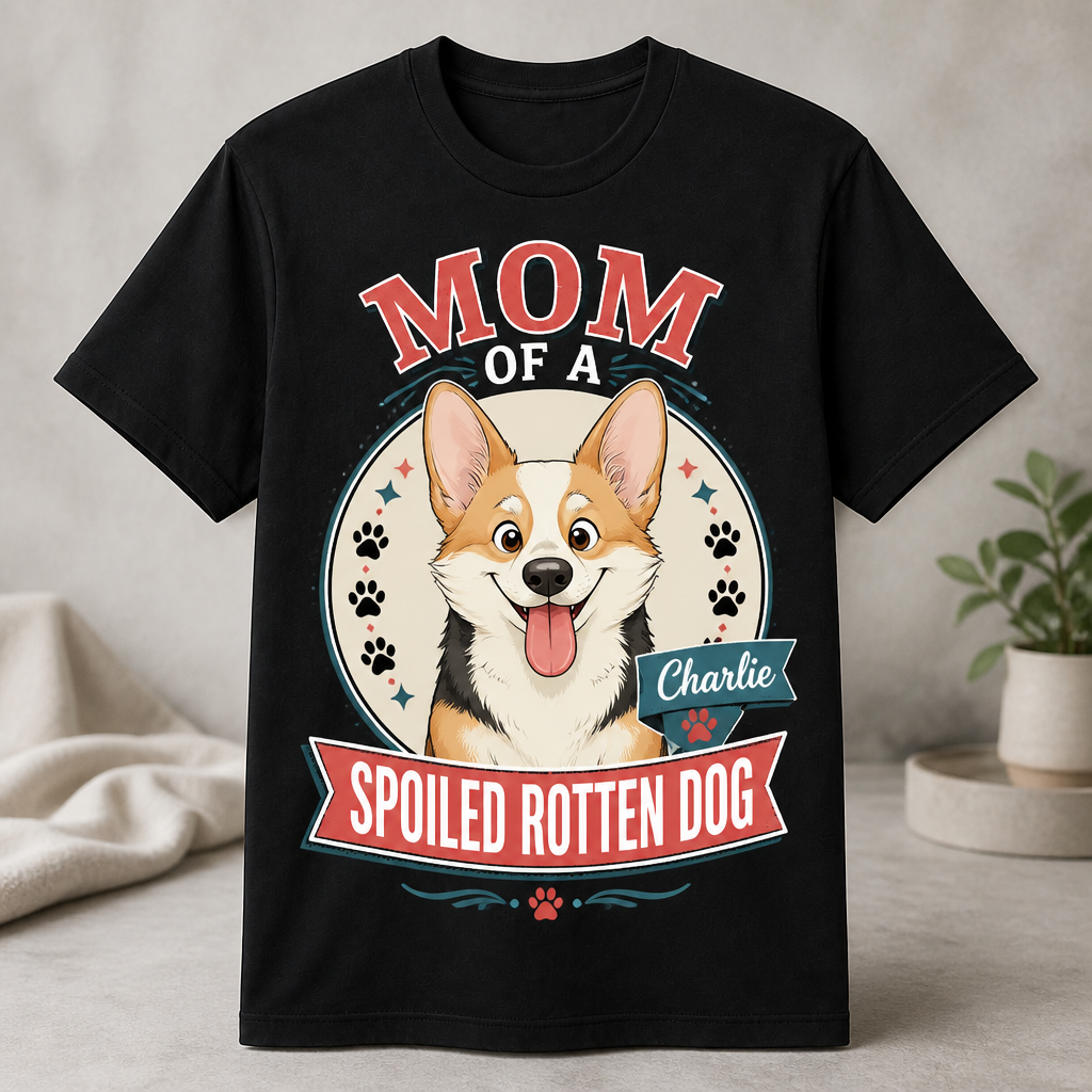 Mom Of A Spoiled Rotten Dog – Custom Pet Portrait Tee - Personalized T-shirt 852c0ad8-e620-48a5-a3ae-1f065eff773b.png
