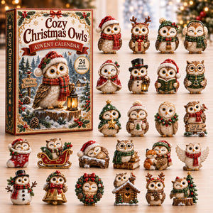 Festive Christmas Owl Advent Calendar 2026 - 24-Day Festive Countdown, Acrylic Charms Blind Box - Gift For Owl Lovers 8536143b-a231-4635-94bd-ebb72af754ae-owl.jpg