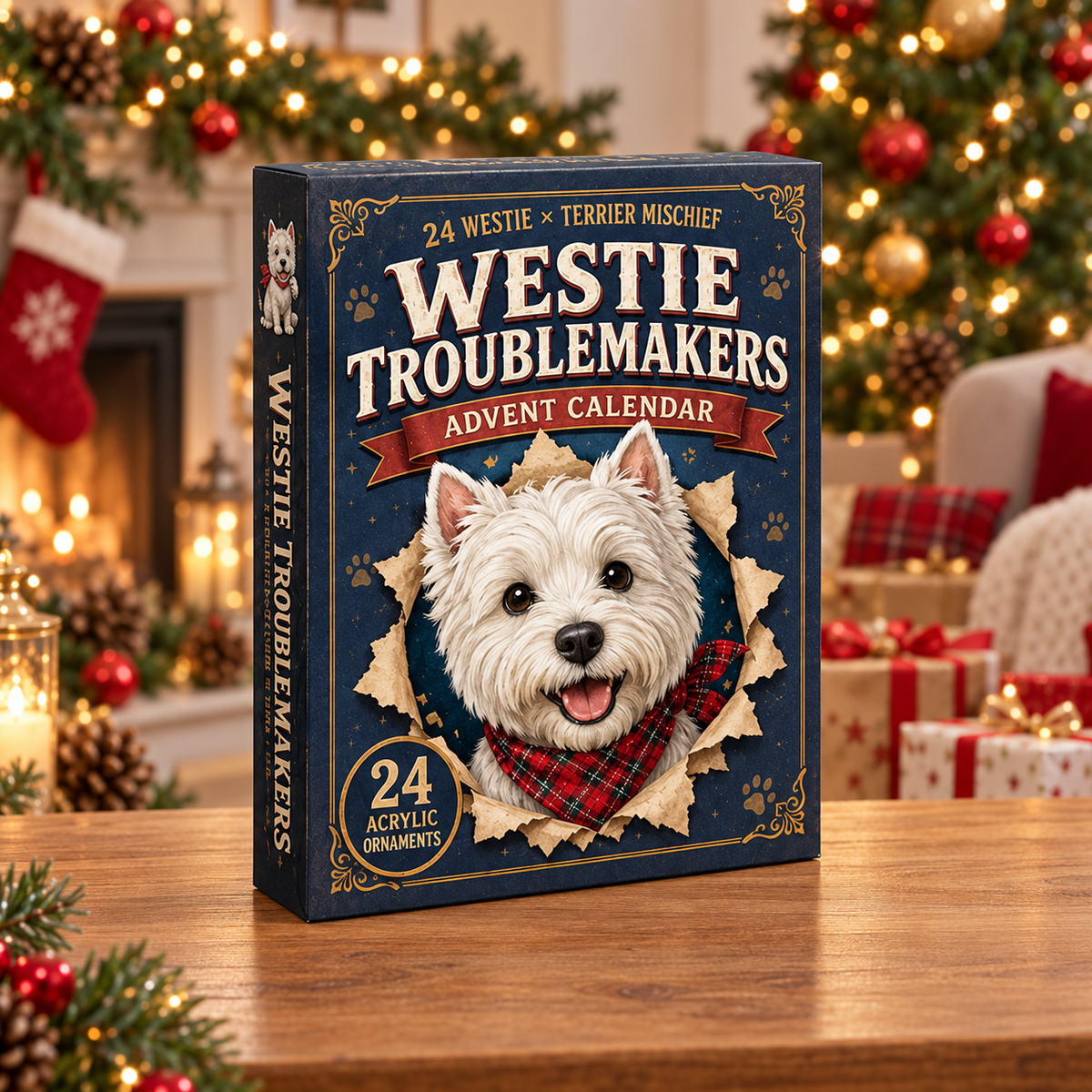 Westie Troublemakers Advent Calendar 2026 - 24-Day Festive Countdown, Acrylic Charms Blind Box - Gift For West Highland Terrier Lovers 85443f78-03be-4e95-8f0d-70e4b42ccbbf-westie-box.png