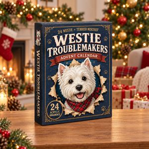 Westie Troublemakers Advent Calendar 2026 - 24-Day Festive Countdown, Acrylic Charms Blind Box - Gift For West Highland Terrier Lovers 85443f78-03be-4e95-8f0d-70e4b42ccbbf-westie-box.png