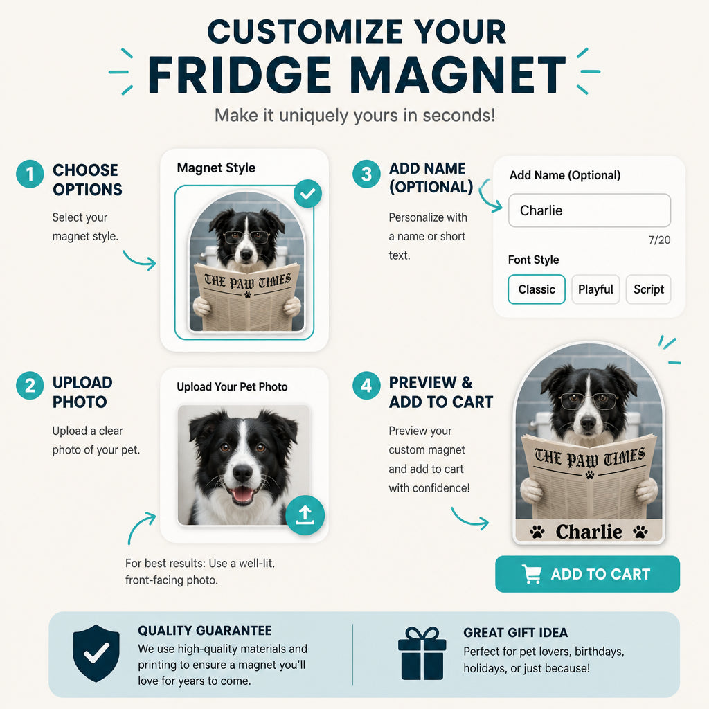 Bathroom Reader Pet Magnet – The Paw Times Custom Portrait - Personalized Custom Shape Fridge Magnet 85489a52-e3c9-4f74-ac85-4666fdcd6228.jpg