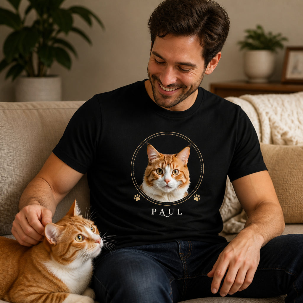 Custom Cat Peek Portrait Tee – Circle Badge + Name - Personalized T-shirt 855788a1-1f79-435e-baa4-f484dbe01b6d.jpg